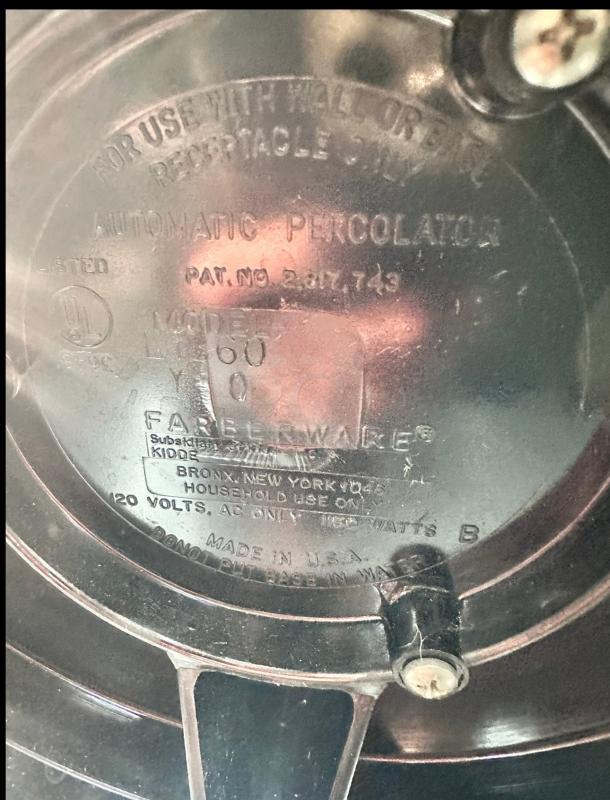 Farberware 36 Cup Buffet Coffee Urn Dispenser  115v Tested and Working! - Image 7 of 8