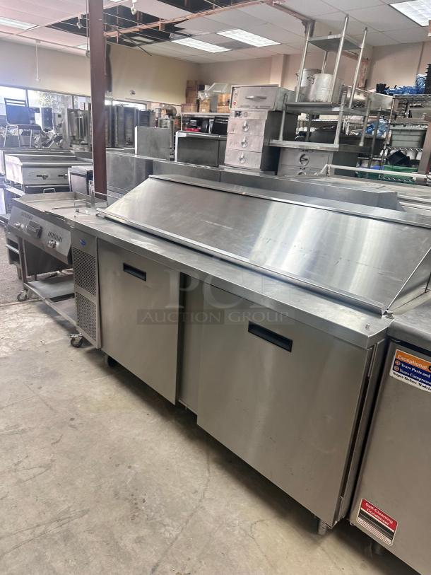 Commercial 72" Pizza Table Tested and Working! - Image 1 of 6
