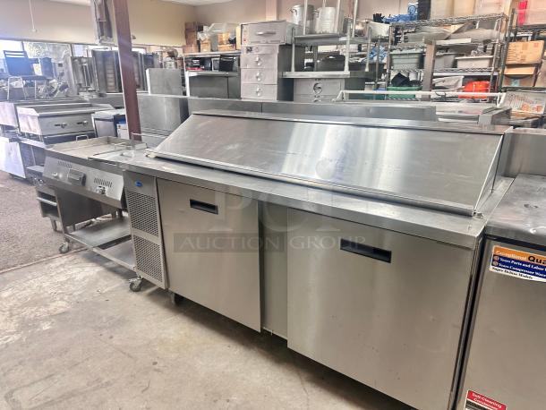 Commercial 72" Pizza Table Tested and Working! - Image 3 of 6