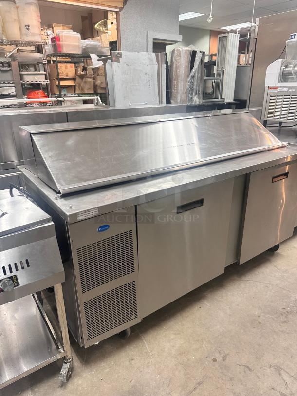 Commercial 72" Pizza Table Tested and Working! - Image 6 of 6