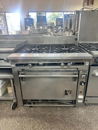Wolf Commercial Gas 4 Burner Tested and Working!