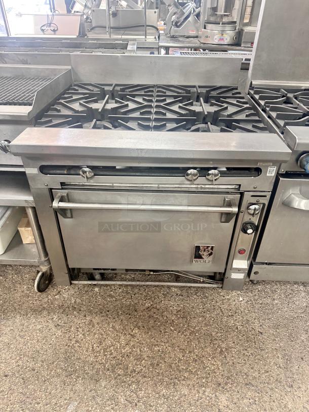 Wolf Commercial Gas 4 Burner Tested and Working! - Image 4 of 8