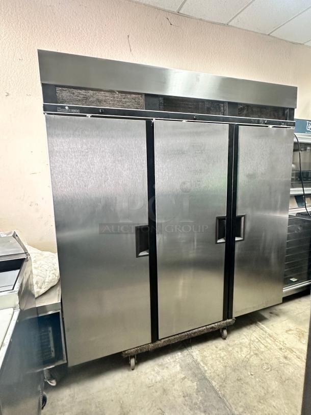 Delafield Commercial Three Door Refrigerator Tested and Working - Image 6 of 9