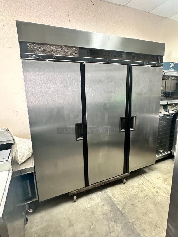 Delafield Commercial Three Door Refrigerator Tested and Working - Image 2 of 9