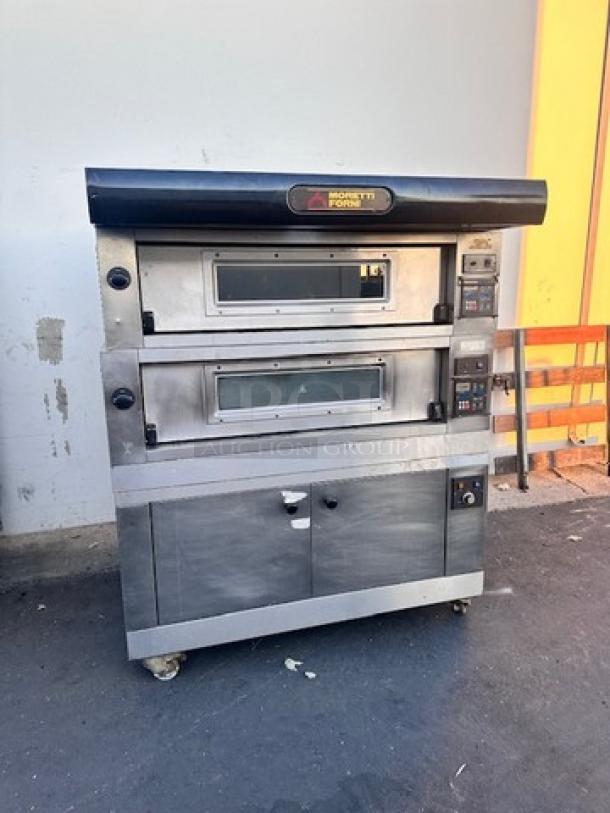 Moretti Forni  Commercial Double Deck Electric Pizza Oven Tested and Working! - Image 1 of 23