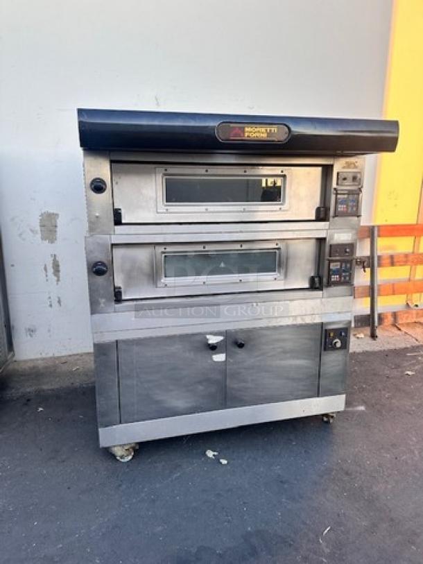 Moretti Forni  Commercial Double Deck Electric Pizza Oven Tested and Working! - Image 4 of 23
