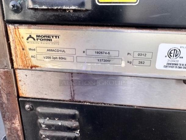 Moretti Forni  Commercial Double Deck Electric Pizza Oven Tested and Working! - Image 5 of 23
