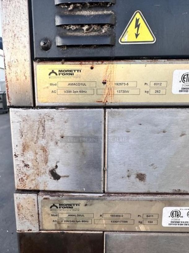 Moretti Forni  Commercial Double Deck Electric Pizza Oven Tested and Working! - Image 9 of 23
