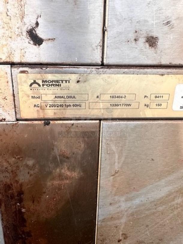 Moretti Forni  Commercial Double Deck Electric Pizza Oven Tested and Working! - Image 10 of 23