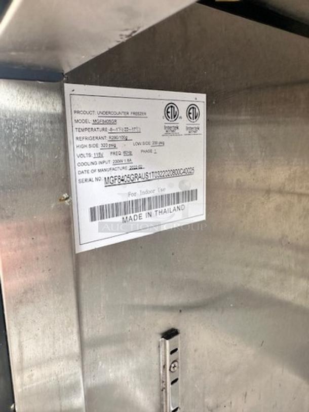 Atosa One Door Under Counter Freezer Tested and Working - Image 3 of 6