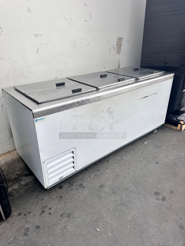 Commercial 80" Ice Cream Freezer Tested and Working! - Image 3 of 9