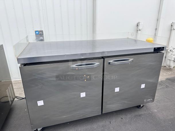 Commercial 60" Two Door Under Counter Freezer Tested and Working! - Image 4 of 10