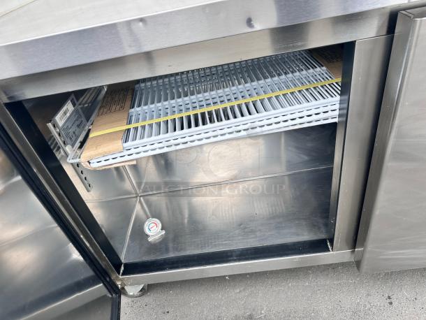 Commercial 60" Two Door Under Counter Freezer Tested and Working! - Image 6 of 10