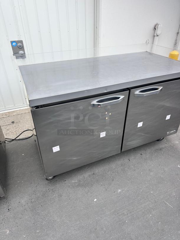 Commercial 60" Two Door Under Counter Freezer Tested and Working! - Image 8 of 10