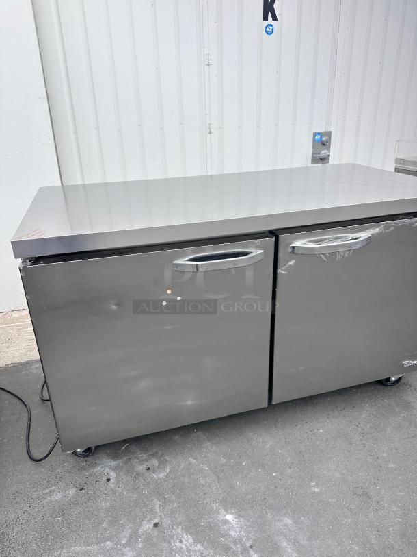 Commercial 60" Two Door Under Counter Freezer Tested and Working! - Image 4 of 8
