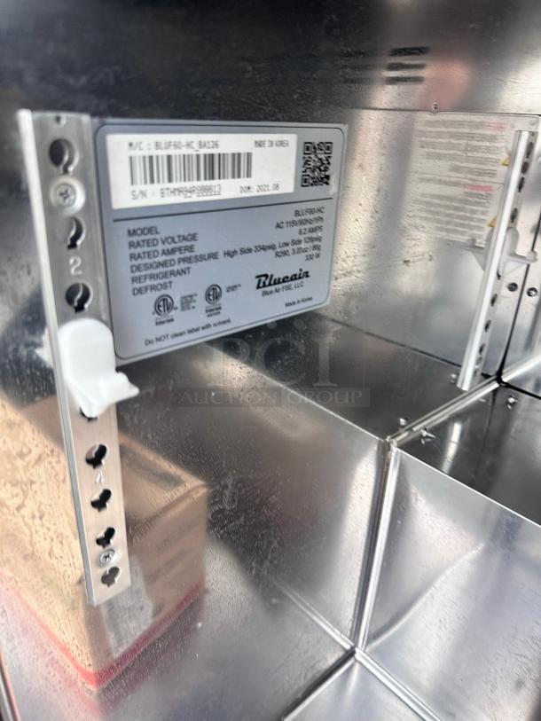 Commercial 60" Two Door Under Counter Freezer Tested and Working! - Image 7 of 7