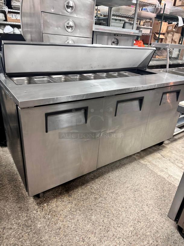 True 72" Commercial Sandwich Table Tested and Working! - Image 4 of 8