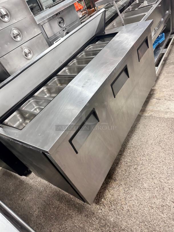 True 72" Commercial Sandwich Table Tested and Working! - Image 5 of 8