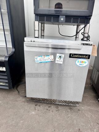 Commercial One Door Under Counter Refrigerator Tested and Working!