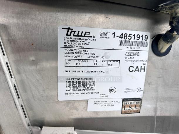 True 48" Commercial Refrigerated Glass Display Tested and Working! - Image 5 of 7