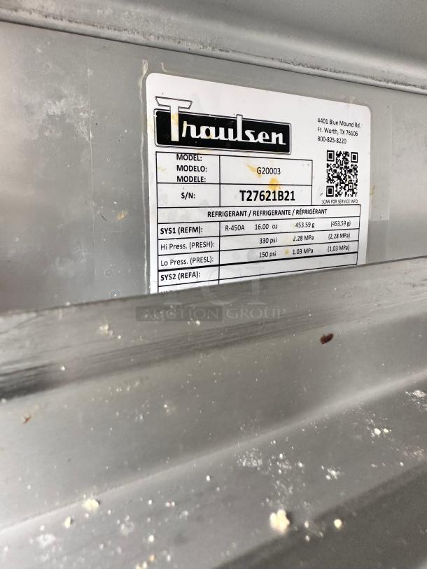 Late Model Traulsen Commercial Double Door Refrigerator Tested and Working! - Image 9 of 10