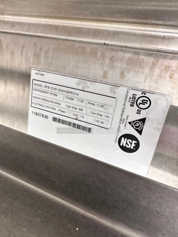 Victory RFS-1D-S1-HD-HC | Ultraspec Dual Temp Refrigerator-Freezer 115v Tested and Working! - Image 6 of 9