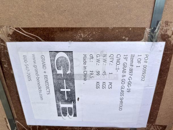 New Grand and Benedicts 19" Glass Merchandiser Display - Image 1 of 2