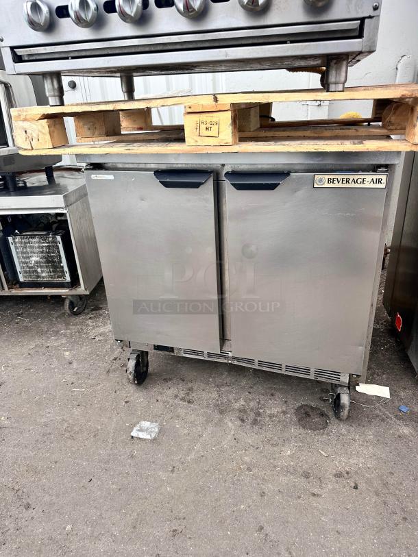 Beverage Air 36" Worktop Two Door Freezer Tested and Working! - Image 1 of 7