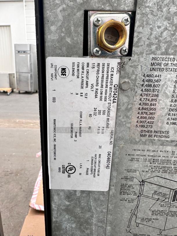 Manitowoc Commercial 500lb Ice machine Head Tested and Working! - Image 5 of 7