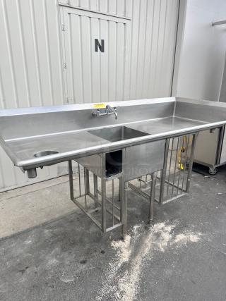Commercial 84" Stainless Steel Sink