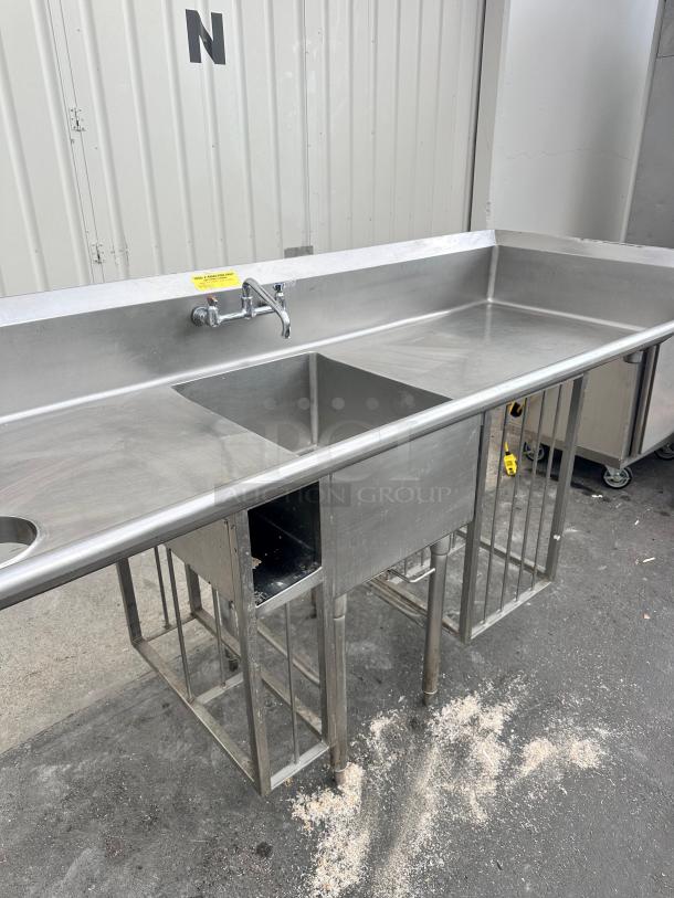Commercial 84" Stainless Steel Sink - Image 2 of 10