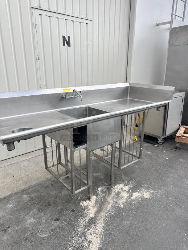 Commercial 84" Stainless Steel Sink - Image 4 of 10