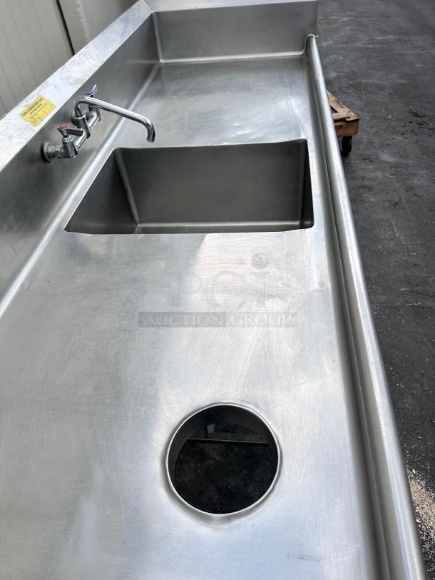 Commercial 84" Stainless Steel Sink - Image 8 of 10