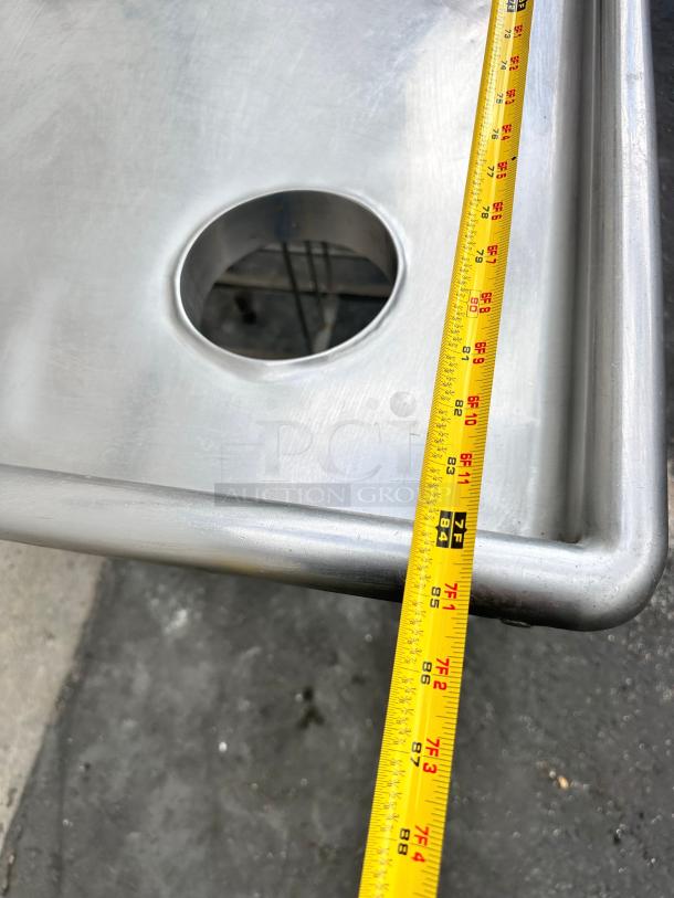 Commercial 84" Stainless Steel Sink - Image 9 of 10