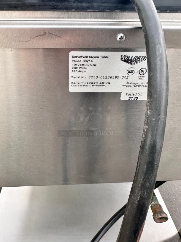 Commercial Electric Steam Table Tested and Working! 120 Volt - Image 9 of 11