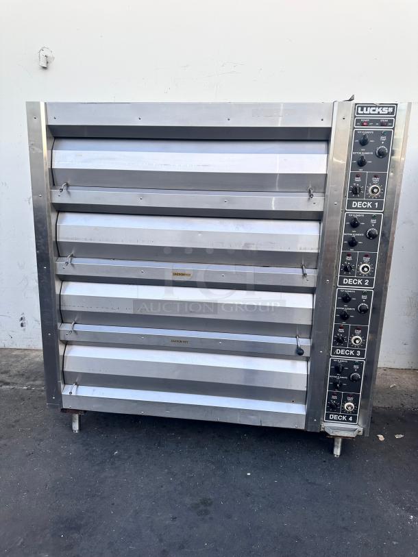 Lucks Commercial 4 Deck Electric Oven With Steam Tested and Working! - Image 4 of 13