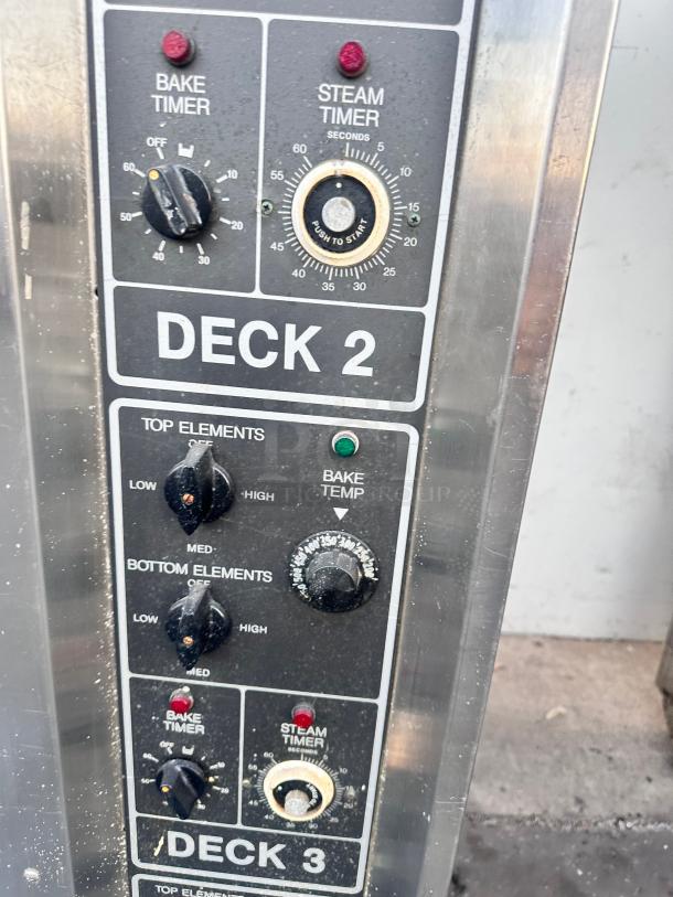 Lucks Commercial 4 Deck Electric Oven With Steam Tested and Working! - Image 5 of 13