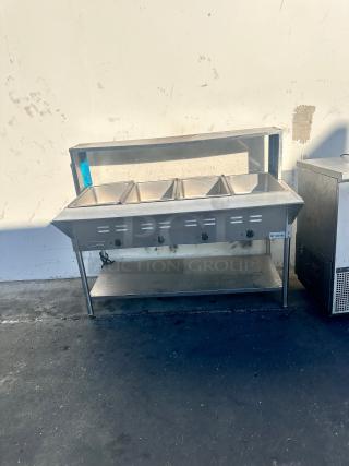 Avantco Commercial Steam Table With Sneeze Guard