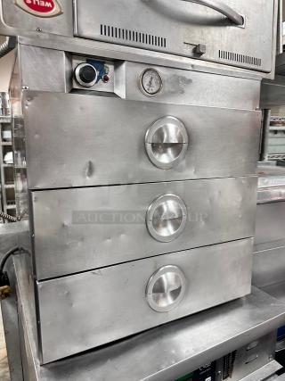 Alto Shaam Commercial Three Drawer Warmer 115 Volt Tested and Working!