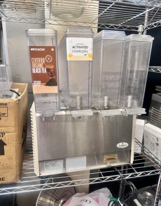 Commercial Refrigerated Beverage Dispenser 115 Volt Missing Parts Tested and Working!
