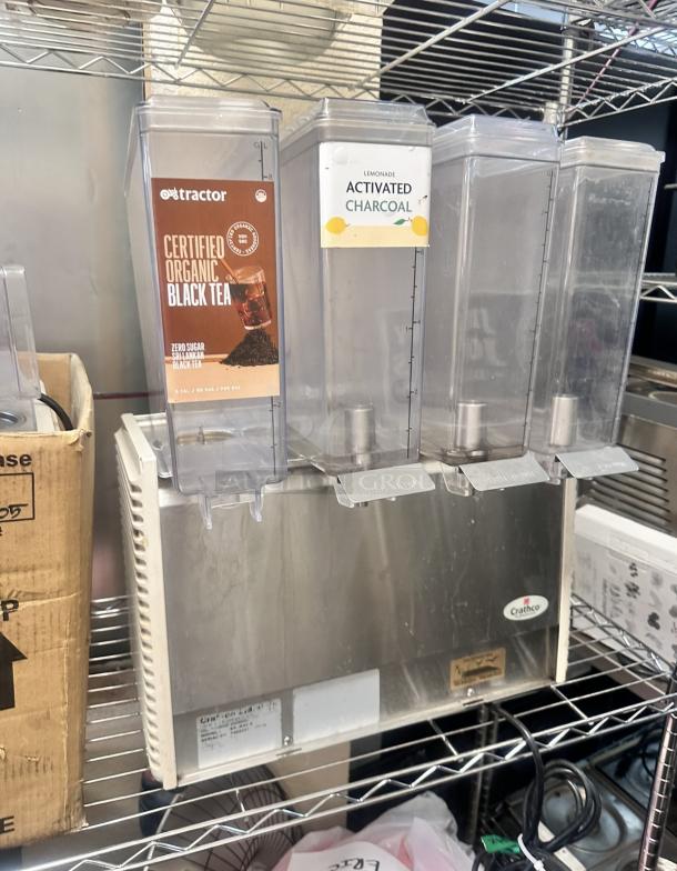 Commercial Refrigerated Beverage Dispenser 115 Volt Missing Parts Tested and Working! - Image 4 of 6
