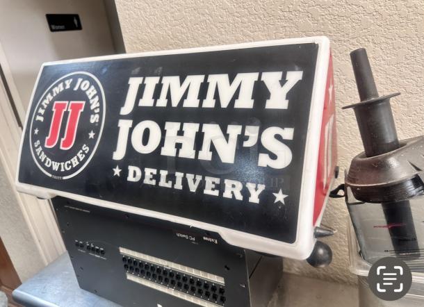 Illuminated Pizza Delivery Car Sign - Image 1 of 2