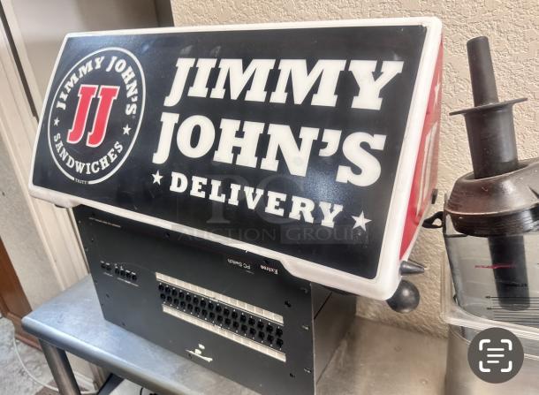 Illuminated Pizza Delivery Car Sign - Image 2 of 2