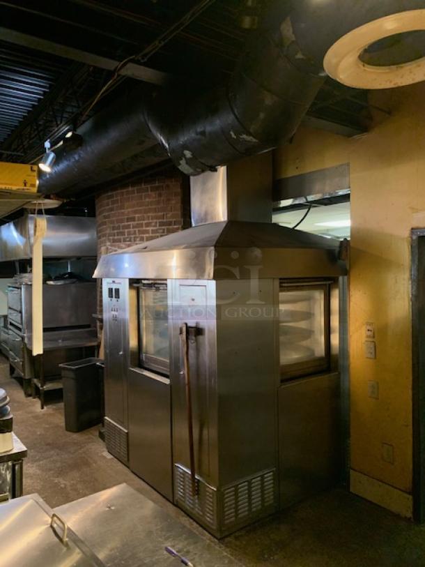 One Rotoflex Natural Gas Pizza Oven.  Professionally Disassembled And Ready To Move. WORKING WHEN REMOVED. 73.5X73.5X79 - Image 5 of 6
