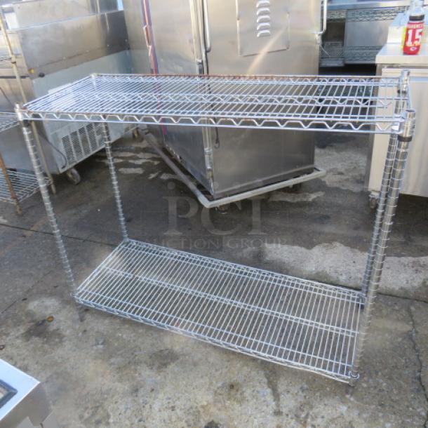 One Metro Shelf With 2 Shelves. 48X18X40 - Image 1 of 1