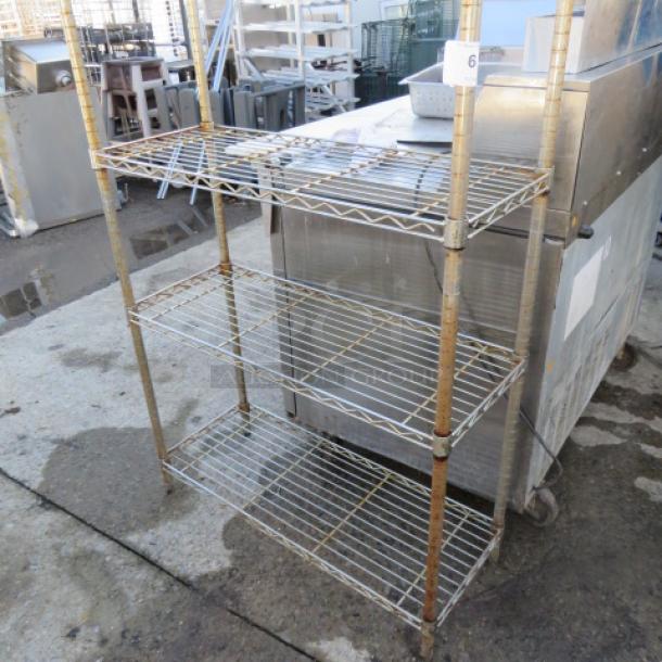 One Metro Shelf With 3 Shelves. 36X14X54.5 - Image 1 of 1