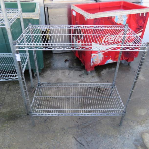 One Metro Shelf With 2 Shelves. 36X18X35 - Image 1 of 1