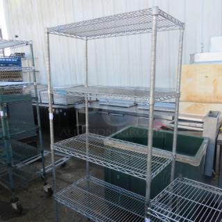 One Metro Shelf With 4 Shelves. 36X18X75