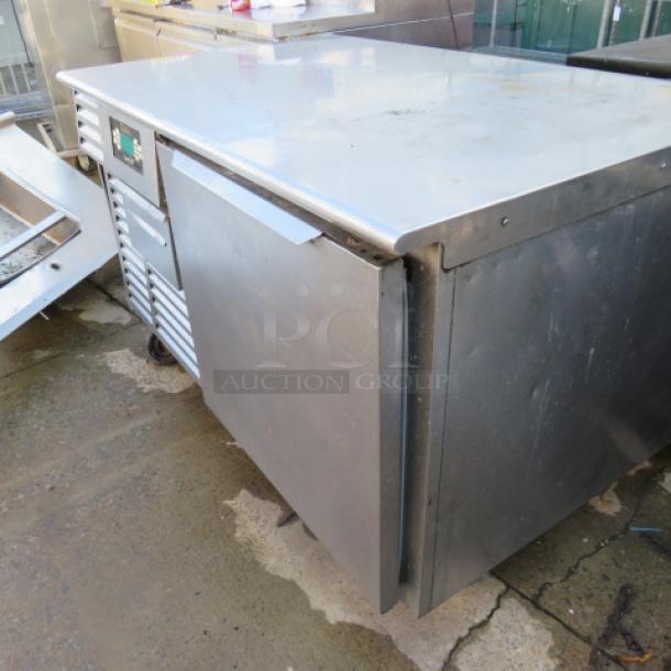 One Traulsen Stainless Steel 1 Door 50lb Undercounter Smart Chill Blast Chiller  Freezer With 3 Racks On Casters. Model# RBC50-ZWM12. 115 Volt. 54X34X33 - Image 3 of 3