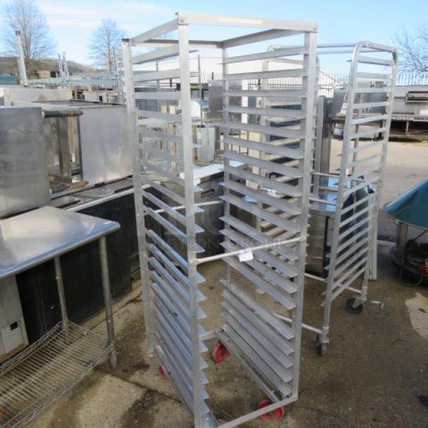 One Aluminum Speed Rack On Casters. 20.5X26X69.5 - Image 1 of 1